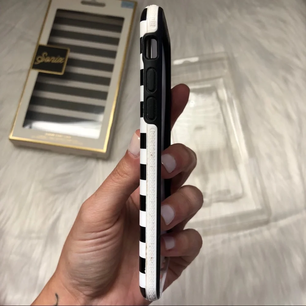 Sonix iPhone 6 Gold Hearts Black & White Stripe Phone Case